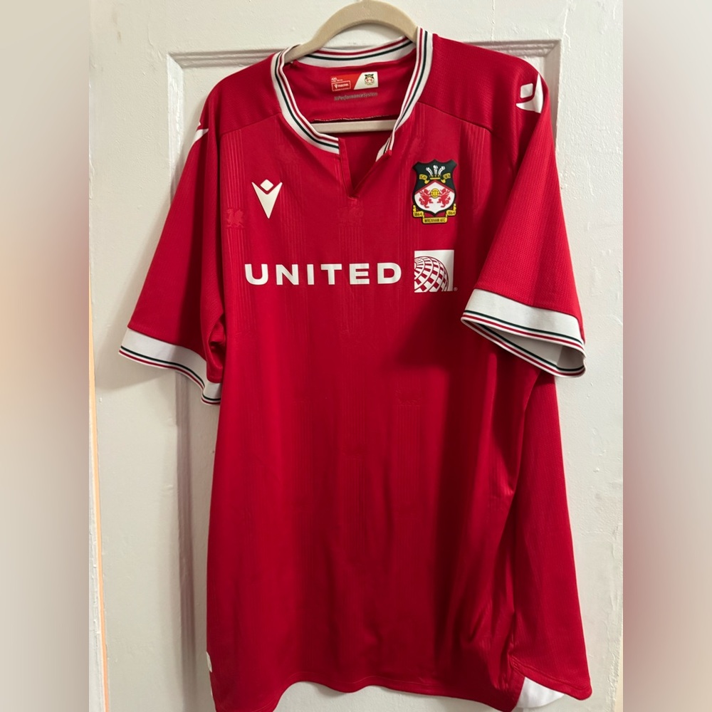 Men's Wrexham AFC 2023/2024 League 2 Season Home Kit Jersey Size 4XL
